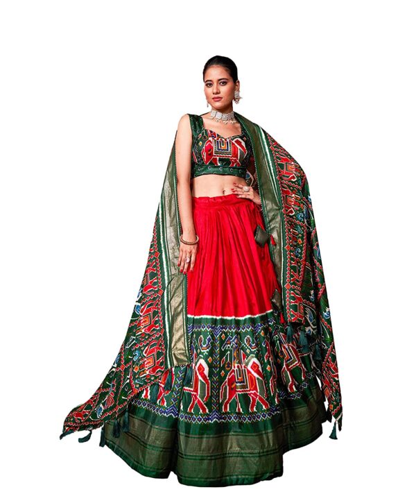 LooknBook Art Women's wear patola print Dola silk traditional chaniya choli