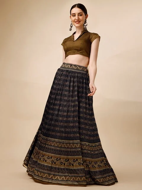 SAPTRANGI Ready to Wear Lehenga & Blouse With Dupatta