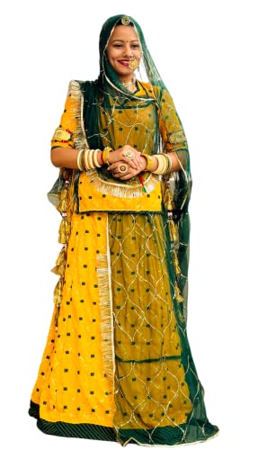 ZONFAB Marwadi Rajputi Poshak Lehenga Suits Lehenga For Women