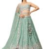 Gorgeous Sea Sequins Chiffon Engagement Wear Lehenga Choli