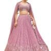 Women's Silk lilac purple lehenga choli for wedding