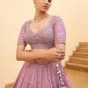 Women's Silk lilac purple lehenga choli for wedding