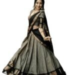 RENVAANI FASHION Women's Indian Traditional Unstitched Kanjivaram Kanchipuram Silk Pure Zari Weaving Lehenga Choli Along With Dupatta With Unstitch Blouse, Half Saree (HT_54)...