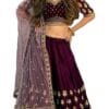 Kedar Fab Women's Embroidered Sequence Lehenga Choli With Dupatta