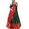 ZERICO Women's Indian Traditional Kanjivaram Kanchipuram Silk Pure Zari Weaving Lehenga Choli and havay zari work Dupatta with Blouse (All Unstitched) (Half Saree)